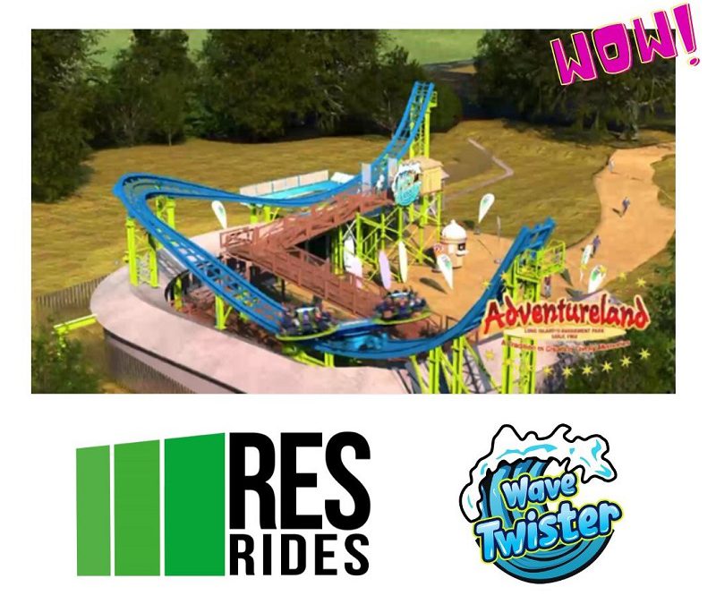 RES RIDES ANNOUNCES THE ALL-NEW WAVE TWIST L COMING TO ADVENTURELAND LONG ISLAND FOR THE 2025 SEASON!